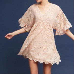 Anthropologie Akemi +Kin Brooke Eyelet Swing Dress